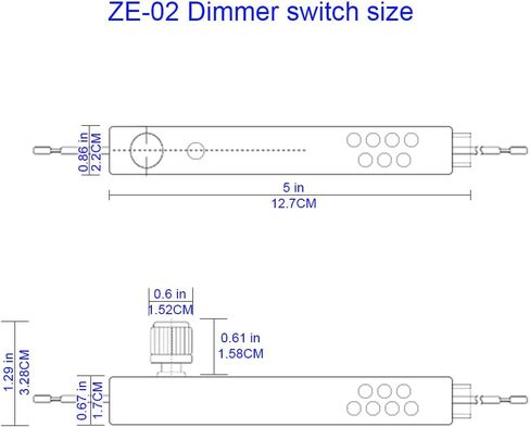LED Rotary Dimmer Switch for Floor Lamp, Incandescent, Halogen Lamps (Knobs with 4 Colors) in Saudi Arabia
