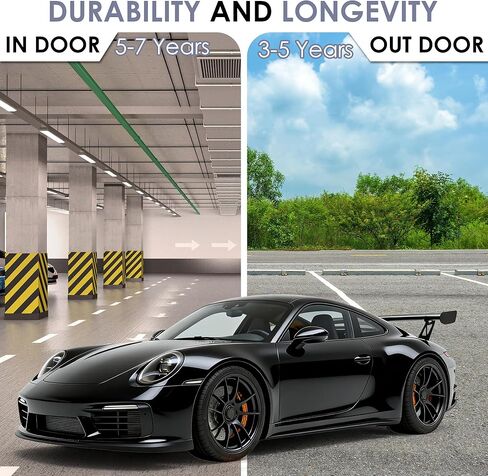 Car Wrap Vinyl, 1ft x 5ft Gloss Black Vinyl Wrap for Cars Body Protection, Scratch Resistance with Air Release Technology (Gloss Black) in Saudi Arabia