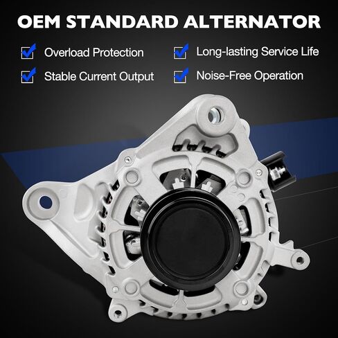 مولد 104211-3910 متوافق مع Honda Civic L4 2.0L 2016-2022، يستبدل 11931 CSP91 104211-3910 31100-5BA-A01، 12V 135A SC7 فئة البكرة in Kuwait