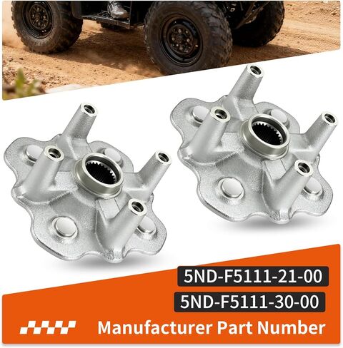 Front Left & Right Hubs for Yamaha Kodiak Bruin Wolverine Grizzly Big Bear 350 400 450 YFM350 YFM400 YFM450 2003-2014 5ND-F5111-21-00 in Kuwait