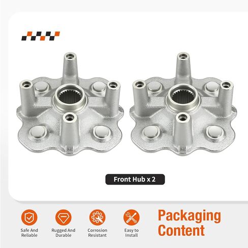 Front Left & Right Hubs for Yamaha Kodiak Bruin Wolverine Grizzly Big Bear 350 400 450 YFM350 YFM400 YFM450 2003-2014 5ND-F5111-21-00 in Kuwait