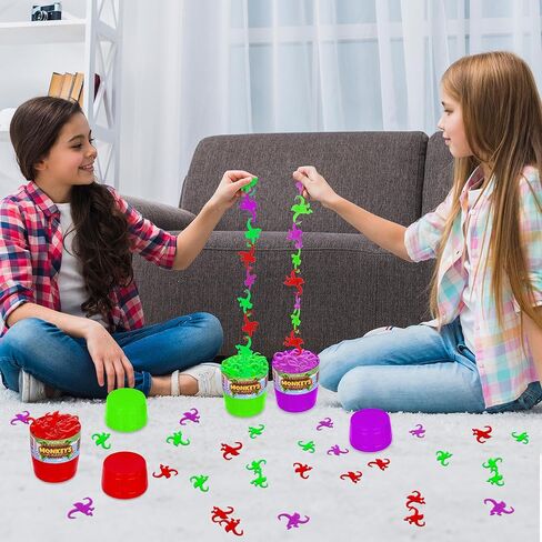 Gamie Hanging Monkeys Game - 3 Barrels with 30 Monkeys Each - Fun Games for Family Game Night - Indoor Games for Kids and Adults - Develops Fine Motor Skills - Retro Party Games for Ages 3 and Up in Kuwait