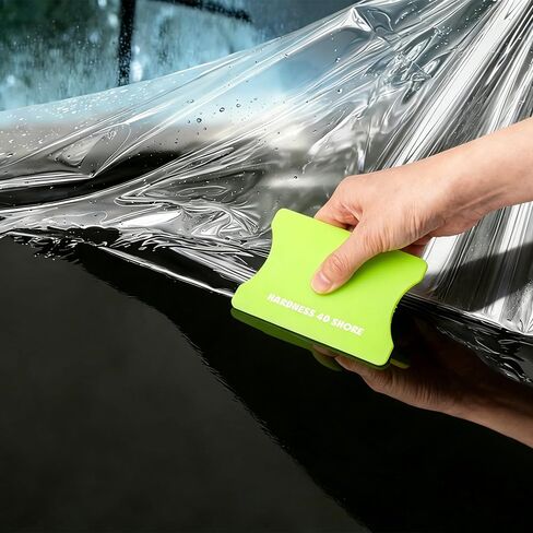 FOSHIO 2 حزمة ممسحة للفينيل - أخضر 40 درجة صلابة ناعمة وأزرق تيفاني 80 درجة صلابة ثابتة خالية من الخدوش أداة ممسحة صغيرة من الفينيل لتغليف السيارة، لون النافذة، PPF، الشارات in Kuwait