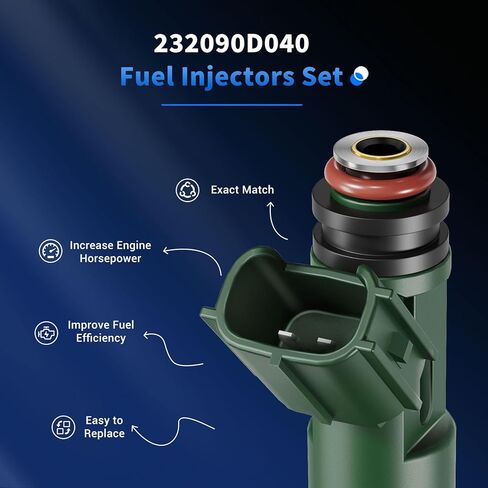 4 قطعة حاقن الوقود FJ415 لتويوتا كورولا ماتريكس سيليكا MR2 سبايدر شيفروليه بريزم بونتياك فيبي 1.8L L4, OE 2320922040 2325022040 94859505 in Kuwait