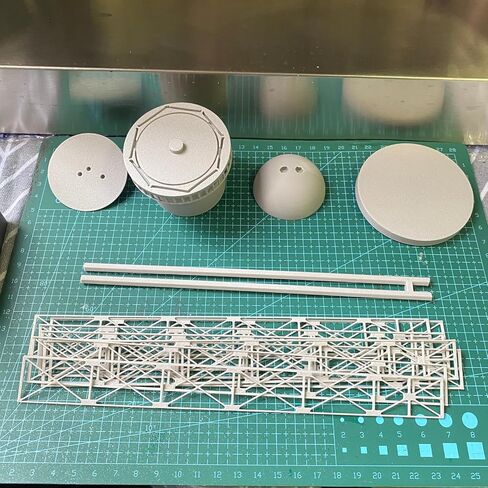 HO Scale 1:87 Trackside Lattice Water Tower, Unpainted Railroad Layout Building Kit in Kuwait