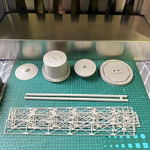 HO Scale 1:87 Trackside Lattice Water Tower, Unpainted Railroad Layout Building Kit in Kuwait