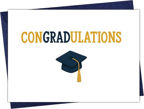 Cheerin Congratulations Card with Envelope - Graduation Card for Her and Him - Congrats Grad Gift for Graduating Students - Proud of You Gifts 5x7 Inch in Kuwait