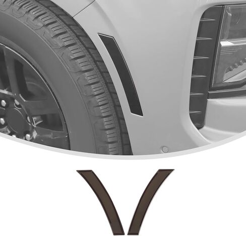 أغطية مصابيح Linskip الجانبية متوافقة مع 2025-2026+ Chevy Tahoe Suburban & GMC Yukon & Cadilac Escalade، أغطية إضاءة جانبية للسائق والركاب والدخان الداكن الأمامي in Kuwait