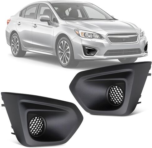 زوج غطاء ضوء الضباب الأمامي مع شبكة إدراج متوافقة مع Impreza 2012-2014 إطار ضوء الضباب الأسود غير اللامع للسائق وجانب الركاب 57731FJ000 57731FJ010 in Kuwait