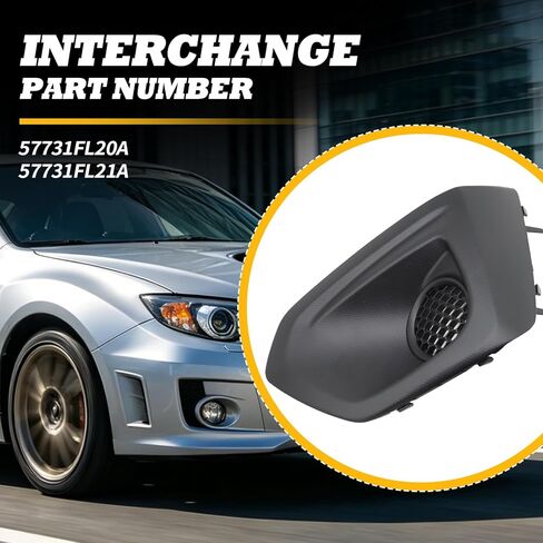 زوج غطاء ضوء الضباب الأمامي مع شبكة إدراج متوافقة مع Impreza 2012-2014 إطار ضوء الضباب الأسود غير اللامع للسائق وجانب الركاب 57731FJ000 57731FJ010 in Kuwait