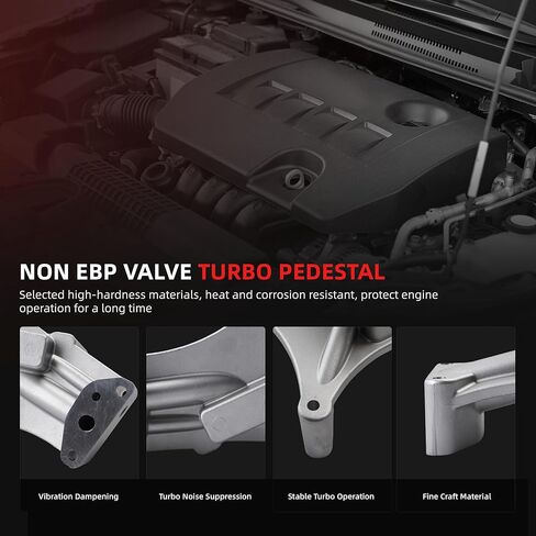 Non EBP Valve Turbo Pedestal Kit for Powerstroke 7.3L for Diesel 1999.5-2003, for Ford F-250/F-350 Super Duty 99-03, for E-350 Econoline Club Wagon/Club Wagon 99-03, for Excursion 00-03 in Saudi Arabia