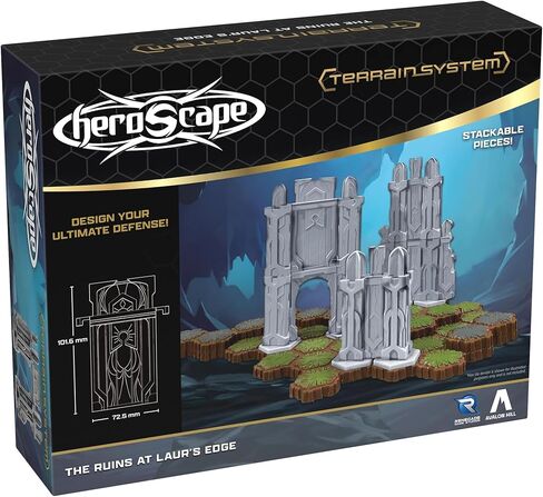 قطع حائط قابلة للتكديس من Renegade Game Studios Heroscape The Ruins at Laur's Edge Terrain Expansion in Kuwait
