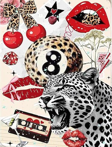 Diamond Art Kits for Adults Beginner, Girly DIY Modern Diamond Painting Kits 5D Diamond Dots Gem Art Crafts with Tools, Hobbies for Women Round Full Drill Crafts for Home Wall Decor&Gift-12X16inch in Saudi Arabia
