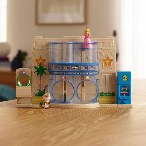 The Super Mario Galaxy Movie – Gateway Galaxy Diorama Playset with 1.5 Inch Princes Peach and Exclusive Captain Toad Mini Action Figures, Spring Star Launcher Feature in Saudi Arabia