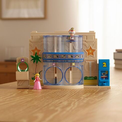 The Super Mario Galaxy Movie – Gateway Galaxy Diorama Playset with 1.5 Inch Princes Peach and Exclusive Captain Toad Mini Action Figures, Spring Star Launcher Feature in Saudi Arabia