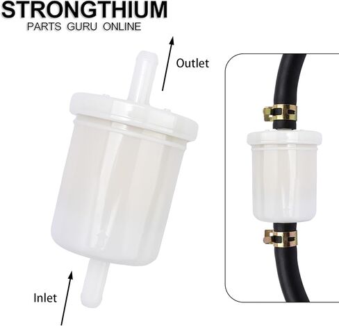 Strongthium 5/16 12581-43012 فلتر الوقود المضمن متوافق مع Kubota BX22 BX23S BX24 BX25 BX1500 BX1800 BX1880 BX2200 BX2660 G1800 G1900 جزازة العشب جرار in Kuwait