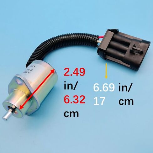 12V DC 2848A281 2848A277 الوقود اغلاق الملف اللولبي لمحرك بيركنز 700 سلسلة U سلسلة 704-26 Z1427 in Kuwait