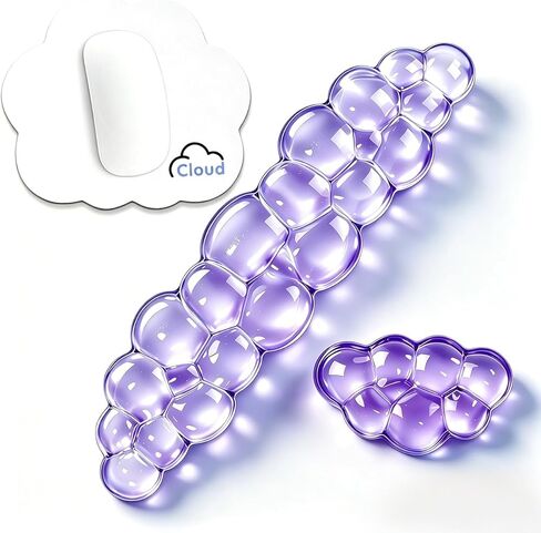 JIKIOU Cloud Wrist Rest for Computer Keyboard Arm Wrist Rest with Non-Slip Base Wrist Rest Ergonomic Gel for Keyboard and Mouse Typing Pain Relief Office Gaming Computer Desk in Saudi Arabia