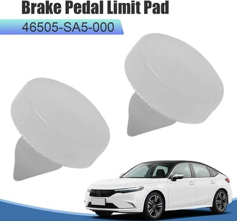 5PCS Brake Pedal Stop Pads, OEM# 46505-SA5-000, Brake Light Switch Stopper Replacement, Brake Switch Pad Compatible with Acura Honda(Polyurethane, White) in Kuwait