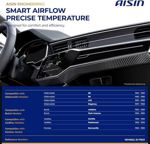 AISIN AFTERMARKET BDAH-00083 مشغل الباب الرئيسي لمزيج HVAC - متوافق مع Buick LeSabre 1992-1999، Park Avenue 1992-1996، Oldsmobile 88 1992-1999، LSS 1996-1999، Cadillac DeVille 1992-1993 in Kuwait