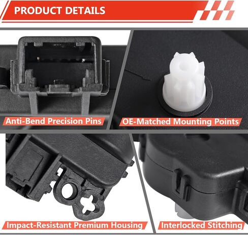 HVAC Heater Blend Door Actuator Compatible with Jeep Wrangler 2011-2018, Grand Cherokee, Dodge Journey 2009-2020, Avenger, Ram ProMaster 1500 2500 3500, Replaces 68018109AA, 604-029 Air Door Actuator in Kuwait