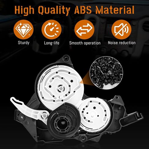 HVAC Air Blend Door Actuator fit for Toyota Tundra 2007–2021,Sequoia 2007-2022,A/C Heater Air Mix Damper Control Servo Motor,Air Mix Actuator Motor Assembly Replacement 87106-0C140,Black ABS in Saudi Arabia