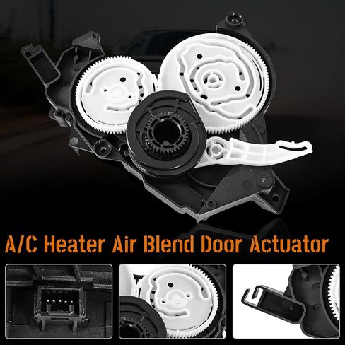 HVAC Air Blend Door Actuator fit for Toyota Tundra 2007–2021,Sequoia 2007-2022,A/C Heater Air Mix Damper Control Servo Motor,Air Mix Actuator Motor Assembly Replacement 87106-0C140,Black ABS in Saudi Arabia