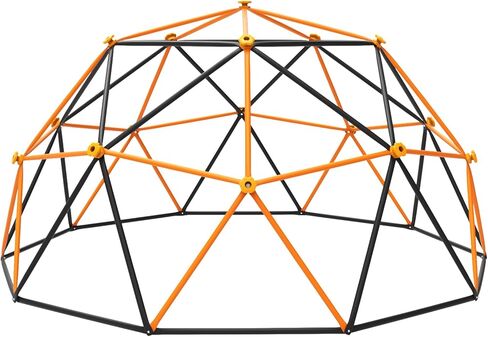 jumpfly 10FT Climbing Dome for Kids, 880LBS Heavy-Duty Geometric Dome Climber with Cat Paw Safety Holds, Anti-Rust Metal Jungle Gym Outdoor Play Equipment for Backyard, Ages 3-12 in Saudi Arabia
