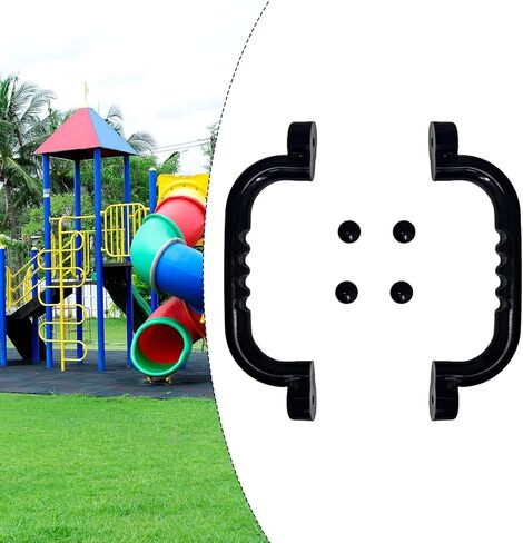 DYNWAVE 2 Pieces Playground Handles Props Play House Playground Equipment Swing Set Grip Bar Easy Install Multifunction 25cm for Kids in Saudi Arabia