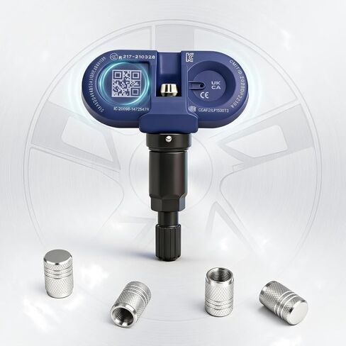 Tesla TPMS Sensor - Wireless Tire Pressure Monitoring System - Compatible with Tesla Models 3/Y/X/S Accessories, OEM 1490701-00-B 1490701-01-B 1490701-01-C 1034602-00-A in Saudi Arabia