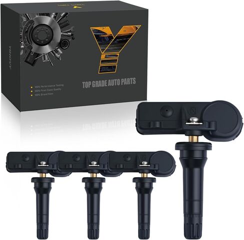 Pre-Programmed TPMS Sensor Tire Pressure Monitoring Sensor 52933-2G200 fit for Hyundai Azera Elantra Santa Fe Veracruz, fit for Kia Magentis Optima Rondo Sedona, 529332G200-315MHz (4) in Saudi Arabia