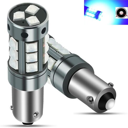 YEORO 2pcs AC/DC 9-36V H21W LED Bulbs Blue,Error Free BAY9S 64136 LED Car Ligh Bulbs Super Bright 3030 18-SMD Chips for Car Interior Dome Map License Plate Glove Box Light. (H21W/BAY9S, Blue) in Saudi Arabia