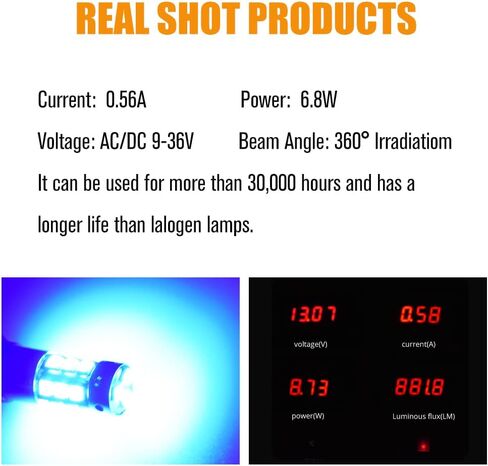 YEORO 2pcs AC/DC 9-36V H21W LED Bulbs Blue,Error Free BAY9S 64136 LED Car Ligh Bulbs Super Bright 3030 18-SMD Chips for Car Interior Dome Map License Plate Glove Box Light. (H21W/BAY9S, Blue) in Saudi Arabia