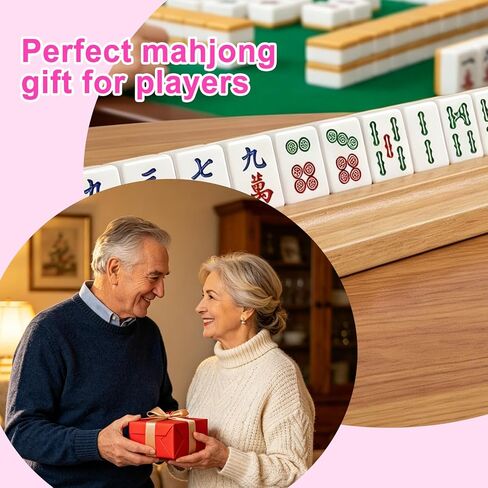 4 قطع من مكتشف خط دليل Mahjong، قارئ خط Mahjong، قارئ قواعد Mah Jong من الأكريليك اللامع للمبتدئين، دليل بطاقة Mah Jong وإكسسوارات البلاط (وردي، صدفي) in Kuwait