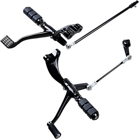 Astra Depot Black Forward Controls Pegs Levers Linkages Compatible with Harley Sportster XL 1200 883 2014-2022 in Kuwait