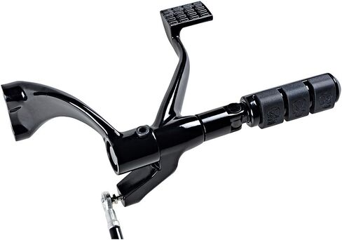 Compatible with Harley Sportster Forward Controls Kit Peg Levers Linkage + Left Side Battery Cover (Black) in Kuwait