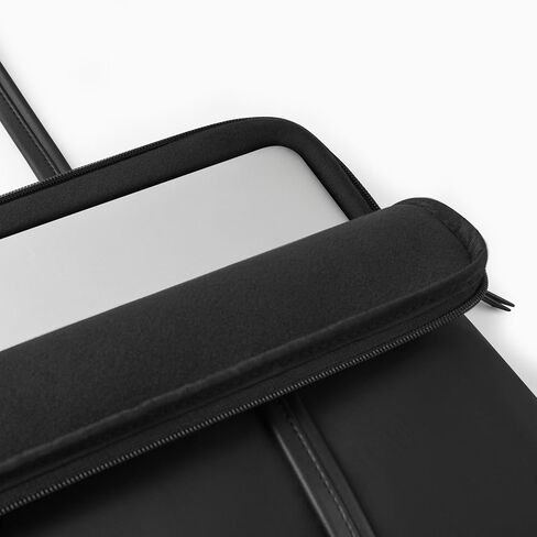 Comfyable 13 Inch Laptop Sleeve with Handle, Compatible with 13" MacBook Air M5 and Mac Neo, 14" MacBook Pro M5 Pro/Max 2026, Daily School Nylon Computer Bag, Cute Bow Design for Girls, Black in Saudi Arabia