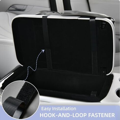Car Center Console Armrest Covers,Car Armrest Cover with Tissue Box 2 Side Storage Bag,Elbow Rest Pillow Universal Armrest Cover for Cars,Relieve Arm Fatigue,Great for Long-time Driving (Apricot) in Saudi Arabia