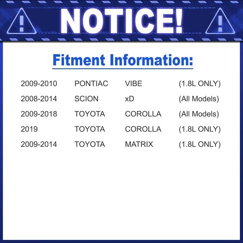مجموعة دوارات ومنصات الفرامل الأمامية لسيارة Toyota Corolla 2009-2019، 2009-2014 Toyota Matrix، 2008-2014 Scion xd، 2009-2010 Pontiac Vibe دوارات فرامل قرصية أمامية من السيراميك in Kuwait