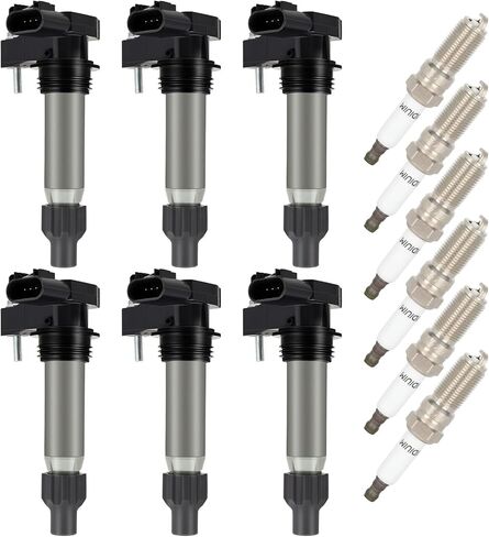 OCPTY Coil Packs and Spark Plug for UF626,52-2076 Compatible with 2009-2013 for Honda for Fit 1.5L/L4(Set of 4 Ignition Coils with 4 Iridium Spark Plugs) in Kuwait