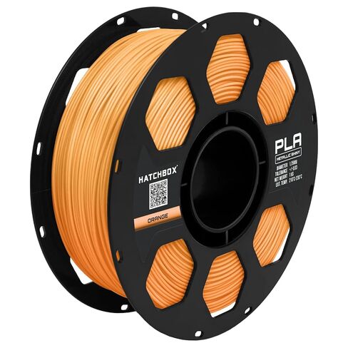 HATCHBOX Metallic Finish PLA 3D Printer Filament, Dimensional Accuracy +/- 0.03 mm, 1 kg Spool, 1.75 mm, Black in Saudi Arabia