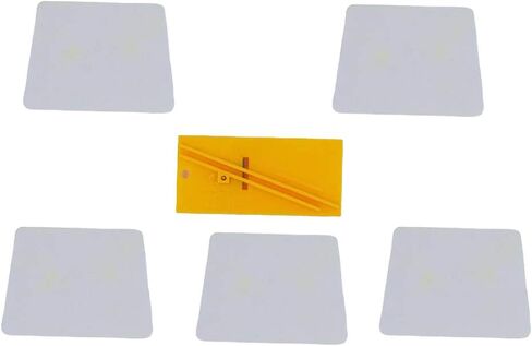 AE Quality Tools 6PC 4" White Hard Card Set and Sharpener Auto Window Tint and Vinyl Wrap Installations Tools by AE Quality in Saudi Arabia