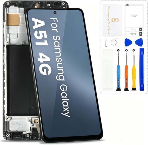 بديل شاشة Samsung Galaxy A54 5G من Incell لهاتف Samsung A54 5G LCD SM-A546B مجموعة محول رقمي لشاشة تعمل باللمس مع أدوات (أسود مع إطار، بدون بصمة إصبع) in Kuwait