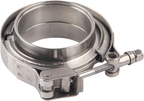 2.5" Quick Release V Band Clamp with Male Female Flanges, Stainless Steel Exhaust Turbo Connection Kit for Downpipe Intercooler Muffler Pipe in Saudi Arabia