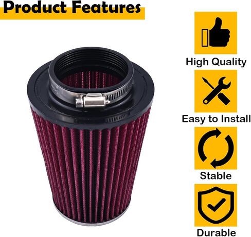 1S3-14451-00-00 طقم فلتر مدخل الهواء متوافق مع Yamaha YFM700R Raptor 700R 2010-2018/700 2006-2009 2016-2018/700 إصدار خاص 2007-2018، يستبدل 1S3-14451-01-00 in Kuwait