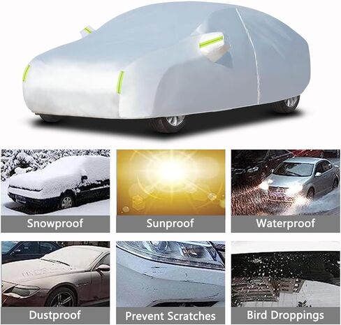 Car Cover Compatible with Acura NSX Coupe 1990-2005,Outdoor Car Covers All Weather Waterproof Breathable Large Car Cover,with Zipper Custom Full Car Cover,for Snow Rain Dust Protection (Color : E, S in Saudi Arabia