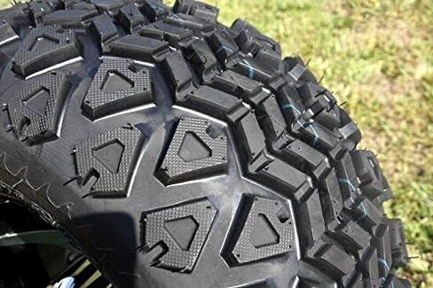GOLF CART 10"x7" MACH/BLK STORM TROOPER WHEELS & 20" ALL TERRAIN TIRES-SET OF 4 in Kuwait