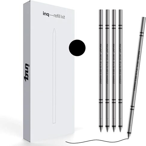inq PEN Kit – 5-Pack D1 Refills (Black), 0.7mm Conical ESB-0.7 Emulsion Ink Cartridges with Removal Tool for Smooth Quick-Dry Writing in Saudi Arabia