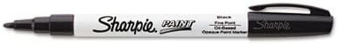 Sharpie Oil-Based Fine Point Paint Markers, 12 Black Markers (37301) in Kuwait