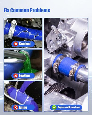 Silicone Radiator Coolant Hose Fit for Peterbilt Freightliner Kenworth Truck Trailer Bus, Coolant Hose High Temp 2.5" ID x 3 Foot, 4 Ply with Rubber Lining in Saudi Arabia
